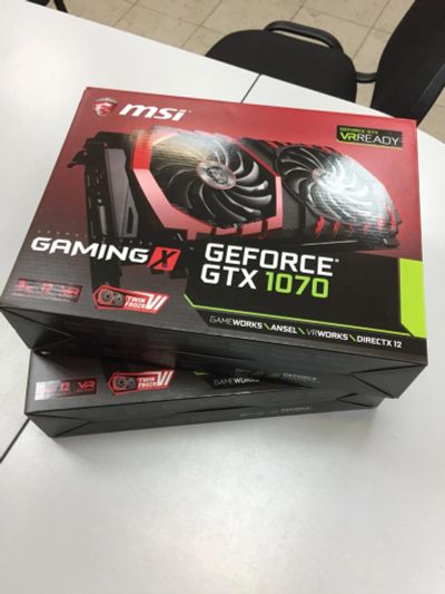 Лот: 10880505. Фото: 1. Видеокарта MSI GeForce GTX 1070... Видеокарты