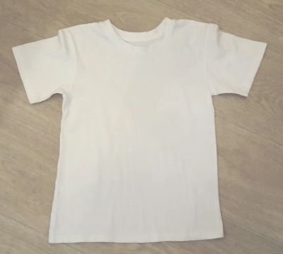 Лот: 4385692. Фото: 1. белая футболка "crockid", р.116-122. Футболки