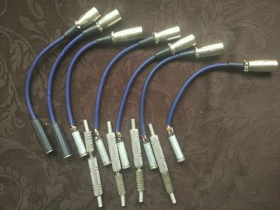 Лот: 8290165. Фото: 1. 8 переходников XLR на Stereo Jack... Аксессуары