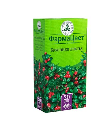 Лот: 23711495. Фото: 1. Брусника лист ф п 1,5г №20. Лекарства