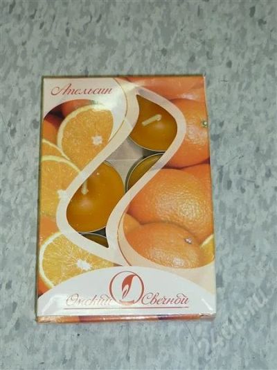 Лот: 694054. Фото: 1. набор свечей 6шт. апельсин. Разное