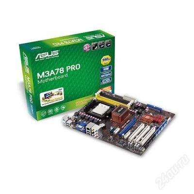 Лот: 1820376. Фото: 1. Материнская плата ASUS M3A78 PRO... Материнские платы