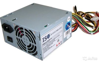 Лот: 9866887. Фото: 1. Блок питания ISO-450PP 4s 350W... Корпуса, блоки питания