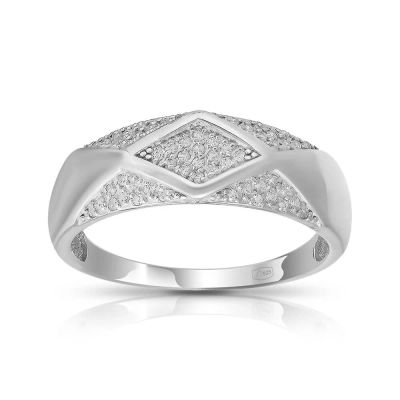 Лот: 23843083. Фото: 1. Кольцо TALANT из серебра с фианитами. Кольца, перстни