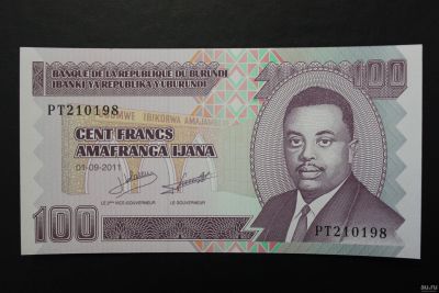 Лот: 13024994. Фото: 1. (96) Бурунди 100 франков 2011... Африка