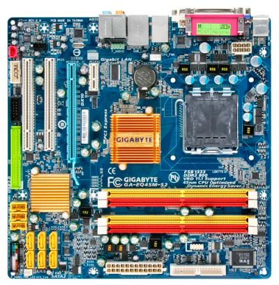 Лот: 8863738. Фото: 1. gigabyte ga-eq45m-s2. Материнские платы