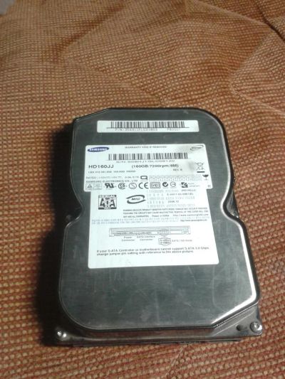 Лот: 4058526. Фото: 1. Жесткий диск Samsung (160Gb/7200rpm... Жёсткие диски (HDD)