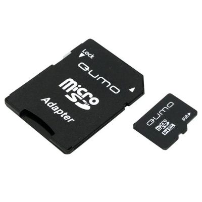 Лот: 11759705. Фото: 1. MicroSD 8 Gb Qumo+SD адаптер. Карты памяти