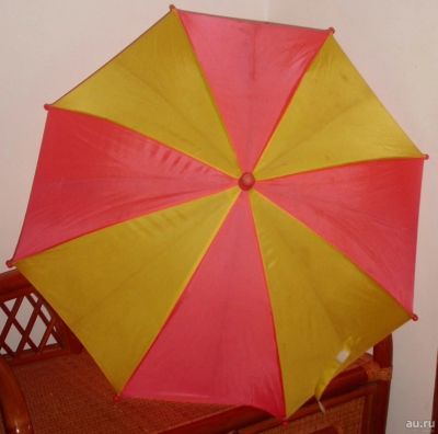 Лот: 17782775. Фото: 1. Зонт детский желто-розовый диаметр... Другое (одежда и аксессуары)