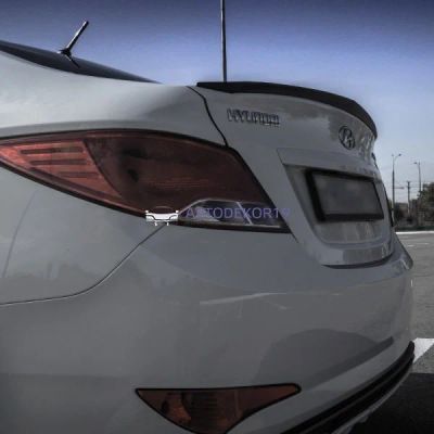 Лот: 16726499. Фото: 1. Лип спойлер HS1 на Hyundai Solaris... Детали тюнинга