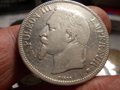 Лот: 16708436. Фото: 1. Отличные редкие 5 франков 1869... Россия до 1917 года