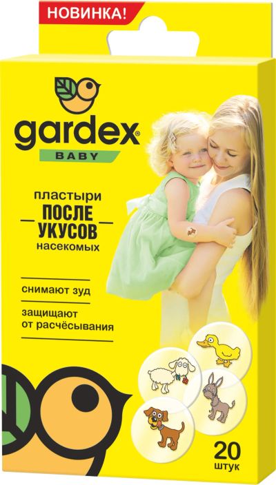 Лот: 9221981. Фото: 1. Пластыри Gardex Family после укусов... Средства от насекомых и грызунов