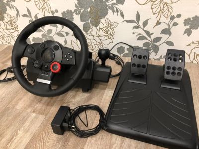 Лот: 17355605. Фото: 1. Руль Logitech Driving Force GT. Рули, джойстики