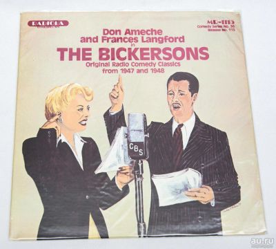 Лот: 8760925. Фото: 1. lp The Bickersons. original radio... Аудиозаписи