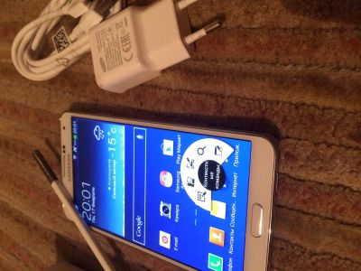 Лот: 3740203. Фото: 1. Samsung galaxy NOTE 3 WHITE ORIGInAL... Смартфоны