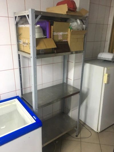 Лот: 14305569. Фото: 1. Стеллаж из нержавейки. Шкафчики и стеллажи