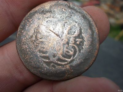 Лот: 13806036. Фото: 1. Редкость! Перечекан с облачной... Россия до 1917 года