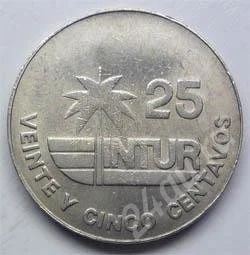 Лот: 198168. Фото: 1. Куба. 25 сентаво 1981г. Для интуристов... Америка