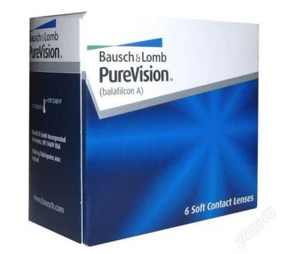 Лот: 1167010. Фото: 1. Контактные линзы "PureVision... Контактные линзы