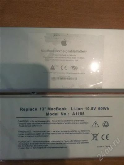 Лот: 1590632. Фото: 1. Баттарея Battery Apple Macbook... Аккумуляторы
