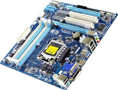 Лот: 20907905. Фото: 1. Материнская плата LGA1155 Gigabyte... Материнские платы