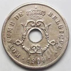 Лот: 217089. Фото: 1. Бельгия. 10 сантим 1904г. (1-2... Европа