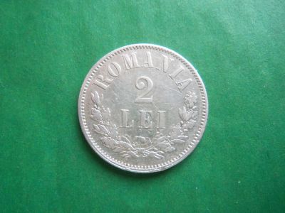 Лот: 21640334. Фото: 1. Румыния 2 лея 1873 г.,серебро. Европа