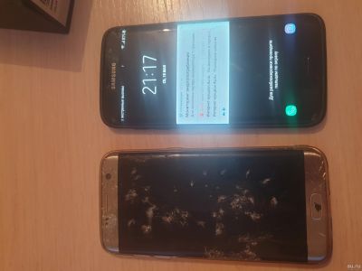 Лот: 13769412. Фото: 1. s7 edge оригинал. Дисплеи, дисплейные модули, тачскрины