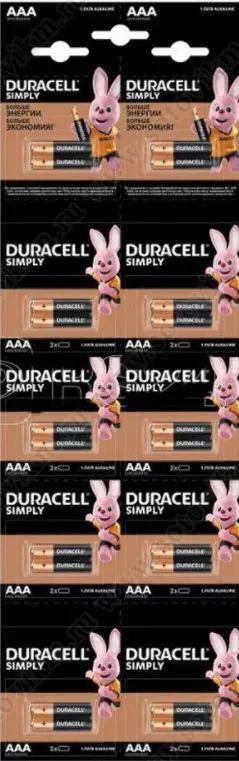 Лот: 21012417. Фото: 1. Батарейка AAA(LR03) Duracell Basic... Батарейки, аккумуляторы, элементы питания