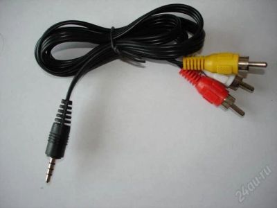Лот: 2650526. Фото: 1. Шнур 3,5 штекер 4pole - 3RCA штекера... Провода, кабели