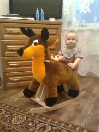 Лот: 2778065. Фото: 1. Олень - качалка. Ходунки, прыгунки, качели