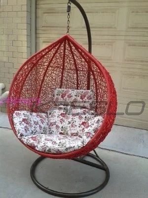 Лот: 11510282. Фото: 1. Кресло кокон подвесное HNY/Красное. Мебель для сада, дачи