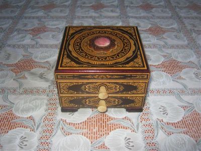 Лот: 2785642. Фото: 1. шкатулка раздвижной камодик с... Другое (ручная работа)