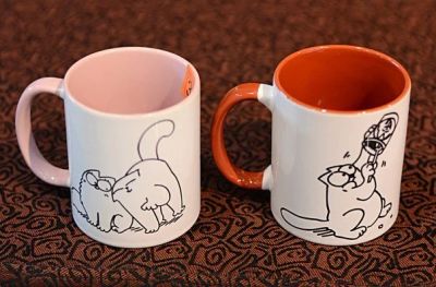 Лот: 5097253. Фото: 1. Кружки с Котом Саймоном. Кружки, стаканы, бокалы