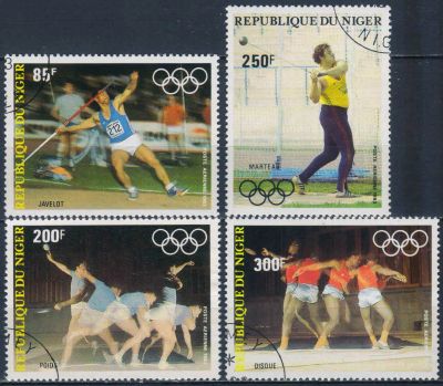Лот: 25630834. Фото: 1. 1983. Нигер. Авиапочта — Олимпийские... Марки