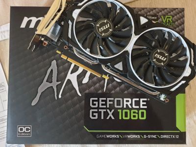 Лот: 15765202. Фото: 1. Видеокарта MSI GeForce GTX 1060... Видеокарты