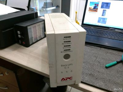 Лот: 13828856. Фото: 1. ИБП apc back-ups cs 650. ИБП, аккумуляторы для ИБП