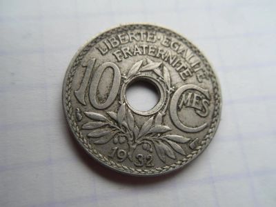 Лот: 10010026. Фото: 1. Франция 10 сантимов 1932. Европа