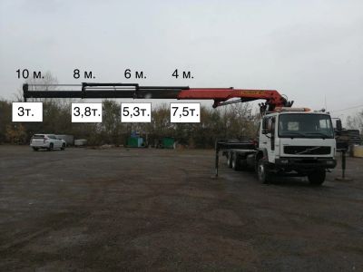 Лот: 25799755. Фото: 1. Большая Воровайка, кран 7т. Борт... Грузоперевозки, доставка