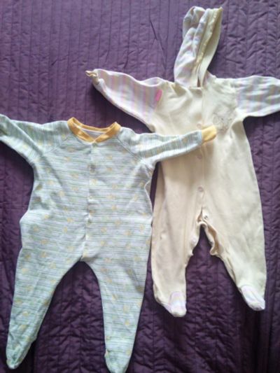 Лот: 6799427. Фото: 1. Комбинезончики 2 шт. Ползунки, распашонки, слипы