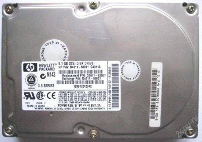 Лот: 115232. Фото: 1. SCSI HDD HP QUANTUM 9.1GB Ultra... Жёсткие диски (HDD)