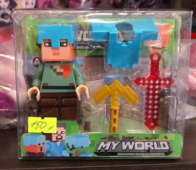 Лот: 12333716. Фото: 1. фигурка майнкрафт (minecraft... Конструкторы