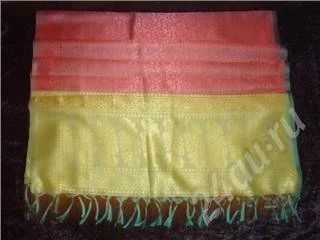 Лот: 232950. Фото: 1. Шелковый шарф цвета бордо в плавно... Шарфы, платки