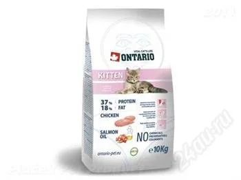 Лот: 2834613. Фото: 1. Ontario Kitten сухой корм для... Корма