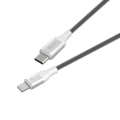 Лот: 21438702. Фото: 1. Кабель j5create USB-C to Lightning... Шлейфы, кабели, переходники