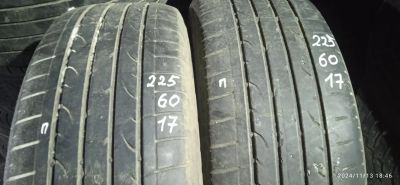 Лот: 24590555. Фото: 1. 2шт. 225-60-17 Bridgestone Dueler... Шины