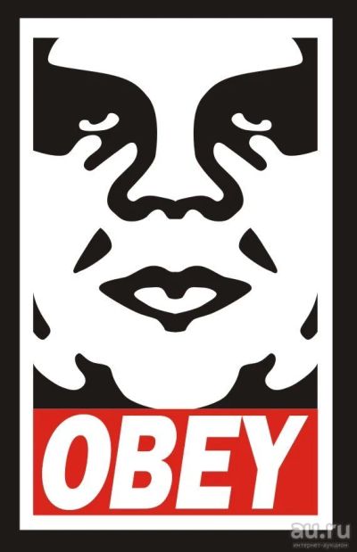 Лот: 9635825. Фото: 1. Наклейка OBEY. Наклейки автомобильные