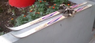 Лот: 23283181. Фото: 1. Лыжи беговые деревянные длина... Подарки на Новый год