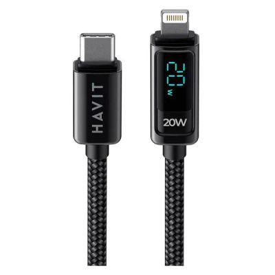 Лот: 24515635. Фото: 1. Кабель Havit USB Type-C/Lightning... Дата-кабели, переходники