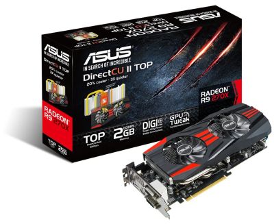 Лот: 8151168. Фото: 1. ASUS Radeon R9 270X DirectCU II... Видеокарты